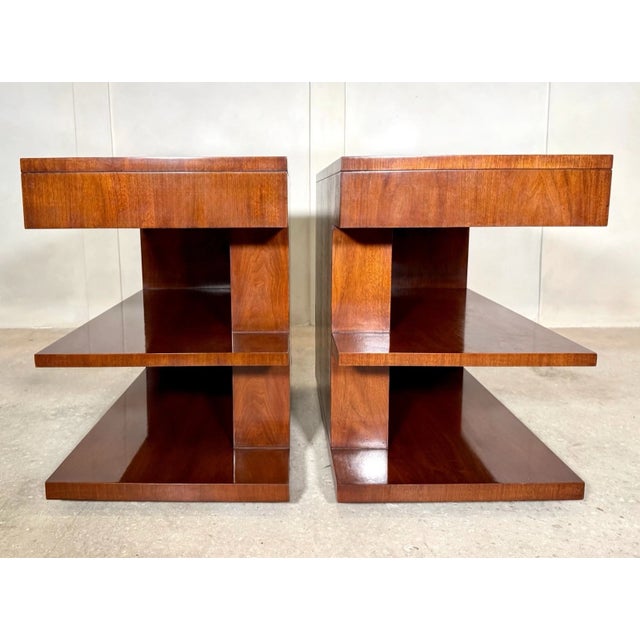 Brown (2) Ralph Lauren Modern Hollywood Night Stands / Side Tables For Sale - Image 8 of 9