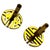 1960s 14k MCM Round Chinese "Longevity" Cufflinks Circle Cut Men's Cufflinks, Pair For Sale - Image 4 of 7