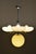 Art Deco Chandelier in Chrome-Plated Steel and Opal Glass, Czech, 1920s For Sale - Image 9 of 11