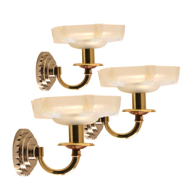 French Art Deco Wall Light attributed to Henri Petitot for Atelier Petitot, 1930s For Sale - Image 16 of 16