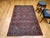 Vintage Persian Kashan Rug, Hand-Knotted Wool & Cotton, Floral Pattern, Red & Navy, 4x6 For Sale - Image 4 of 18