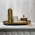Metal 1960's Stylebuilt Vanity Mirror Tray Set Victorian Gothic Gilded Gold Accents For Sale - Image 7 of 14