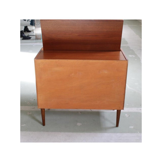 Brown Chest of Drawers with Secretaire, Denmark, 1960s For Sale - Image 8 of 14