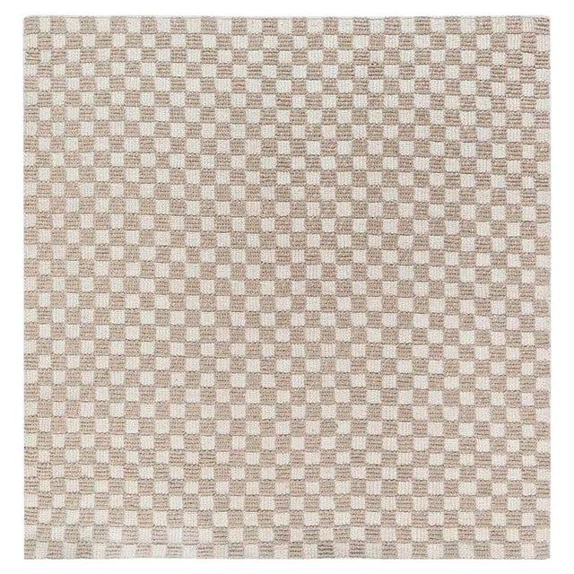 Modern Scandinavian Indoor-Outdoor Checkerboard Rug Custom by Doris Leslie Blau For Sale