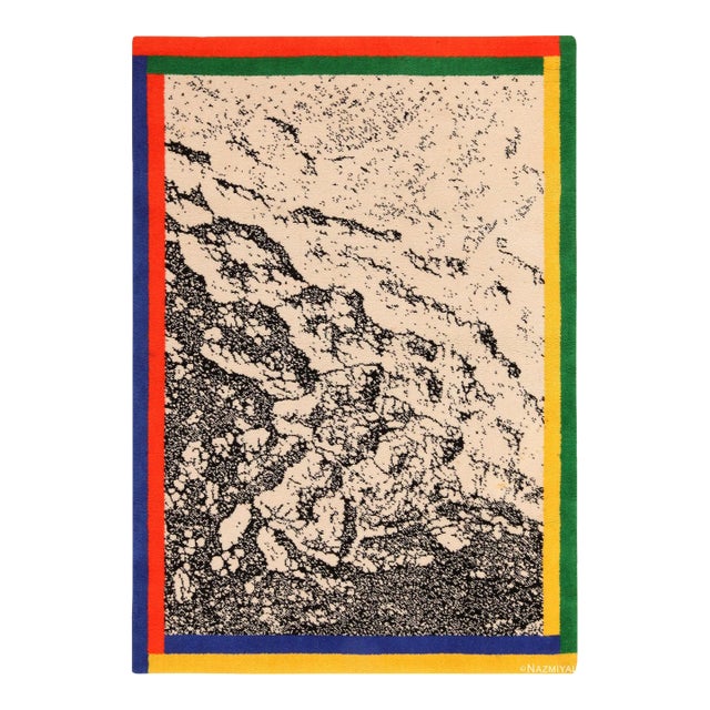 Nazmiyal Collection Vintage Scandinavian Ege Art Rug Named “Hurricane” For Sale