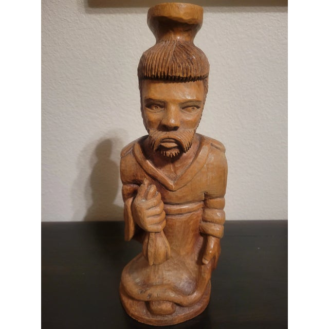 Camel Mid 20th Century Folk Art Carved Wood Figure For Sale - Image 8 of 9