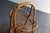 Wood Vintage Italian Oval Bar Cart / Trolley on Caster Wheels in Bamboo and Rattan For Sale - Image 7 of 18