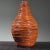 Contemporary Vintage Hand Coiled Orange Postmodernist Glazed Ceramic Vase, Signed (1973) For Sale - Image 3 of 11