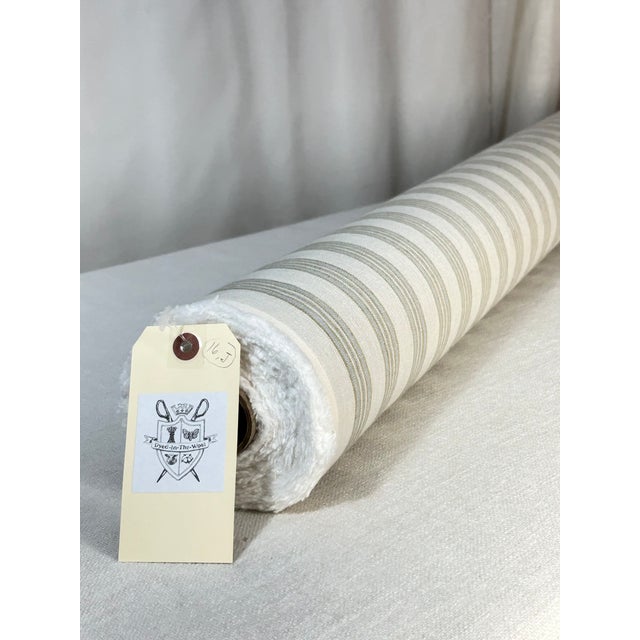 Small Scale Woven Stripe– 14.50 Yards For Sale - Image 4 of 4