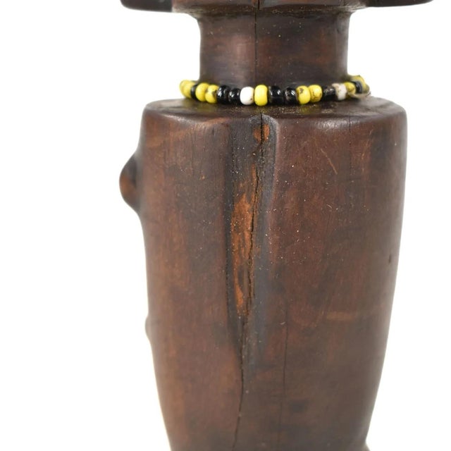 Early 20th Century Early 20th Century Nyamwezi Miniature Wood Figure Tanzania For Sale - Image 5 of 7