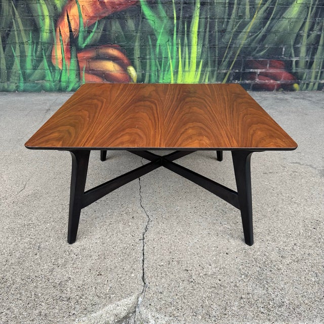 Mid-Century Modern Square Mid-Century Modern Coffee Table For Sale - Image 3 of 12