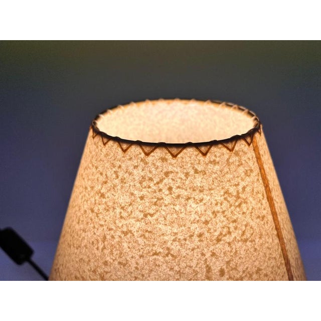 - new parchment paper hand made shades - very good original condition - Us compatible - one buld any wattage if LED This...