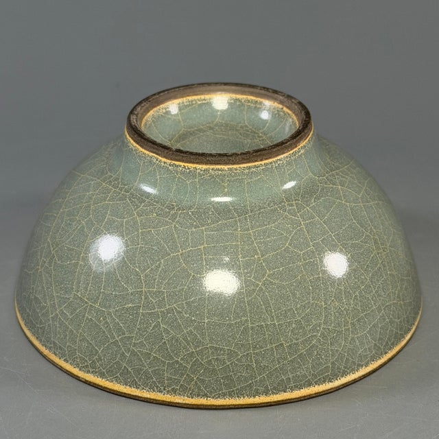 Antique Chinese Longquan Celadon Bowl For Sale - Image 6 of 6