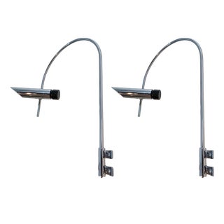 Tharsis Wall Sconces attributed to LP Oliva for Fase, 1970s, Set of 2 For Sale