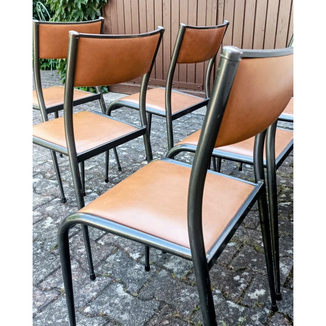 Brown School Chairs from Mullca, 1960s, Set of 6 For Sale - Image 8 of 13
