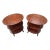 Exquisite Oval Burl Side Tables - Set of 2 Rare Matching Side Tables For Sale