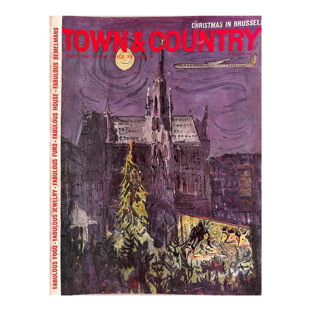 Town & Country Christmas 1960 W/ Ludwig Bemelmans Cover Artwork For Sale