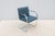 Blue Ludwig Mies Van Der Rohe Brno Flat Bar Chair in Indigo Blue Vinyl by Gordon For Sale - Image 8 of 18