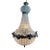 1970s French Louis XVI Charcoal Bronze Crystal Chandelier For Sale