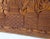 Carved Solid Teak Long Rectangle Wall Plaque Relief Sculpture Depicting Villager For Sale - Image 13 of 14