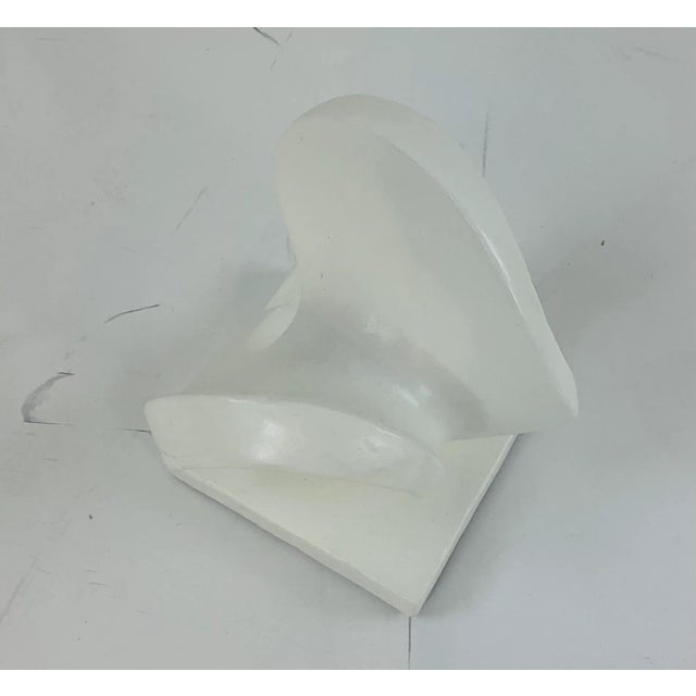 Abstract Made Goods White Concrete Abstract Modern Ashton Sculpture For Sale - Image 3 of 4