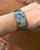 Blue Mid-Century Modern Enamel Link Bracelet with Cloisonné Geishas by Albert Gustav Bunge, Germany, 1950s For Sale - Image 8 of 9