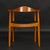 Mid-Century Modern Mid-Century Modern Oak Round Chair in the Style of Hans Wegner For Sale - Image 3 of 12