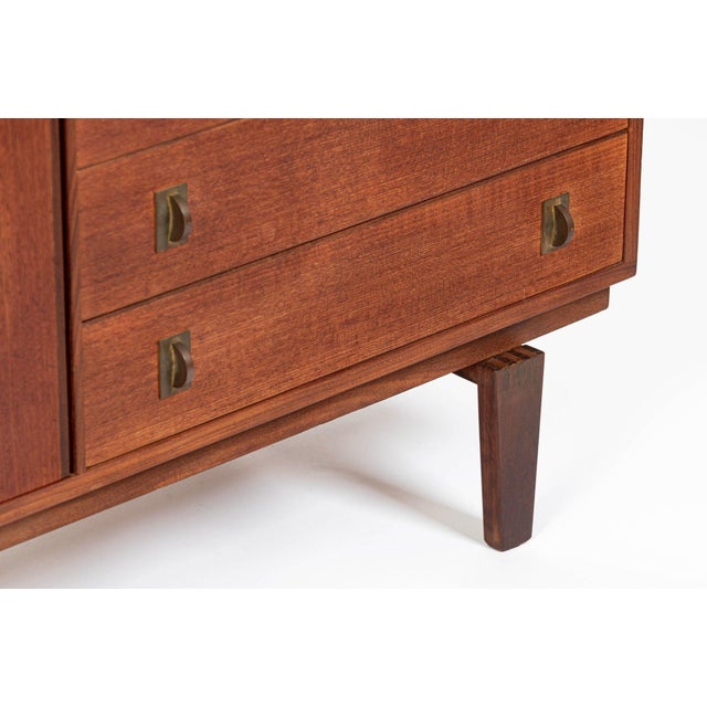 Mid-Century Danish Teak Secretary Desk Bookcase by Peter Løvig Nielsen, 1960s For Sale - Image 12 of 16