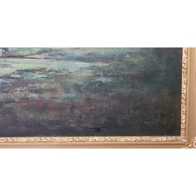 1930s “A Lazy Day” (1939) by G. Patterson – Signed Original Oil on Canvas – Ornate Gilt Frame With Provenance & 1980 Appraisal For Sale - Image 5 of 6