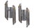 A pair of wall sconces designed by Italian designer Gianni Celada. Produced by Fontana Arte, these chrome sconces are both...