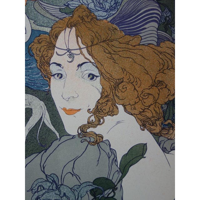 Georges De Feure, Return, Original Signed Lithograph, 1897 For Sale - Image 5 of 7