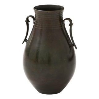 Bronze Vase by Just Andersen, 1950s For Sale