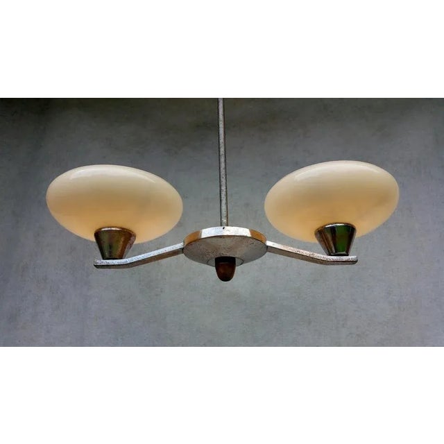 Mid-Century Modern Vintage Type 502/2 Chandelier from Lidokov For Sale - Image 3 of 15