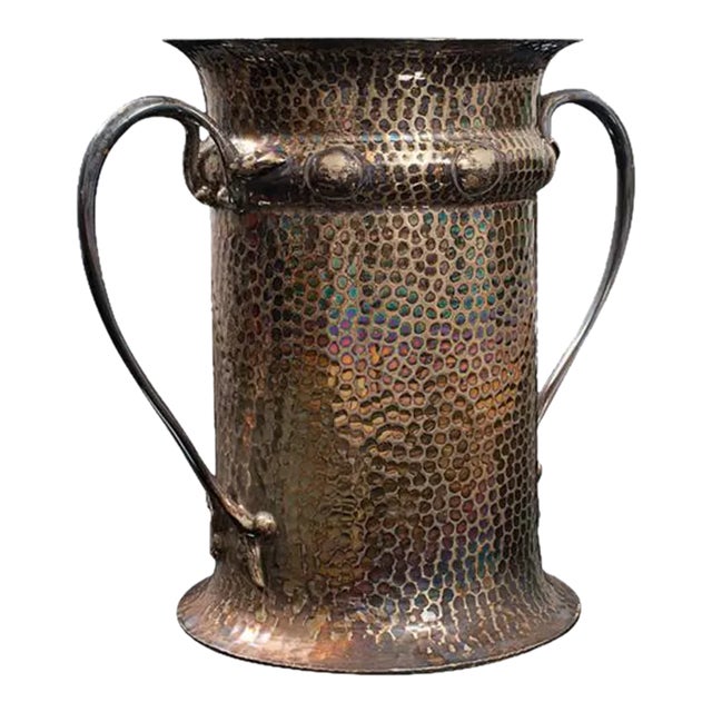 Antique Tankard, English, Silver Plate, Jug, Vase, Art Nouveau, Victorian, 1900 For Sale