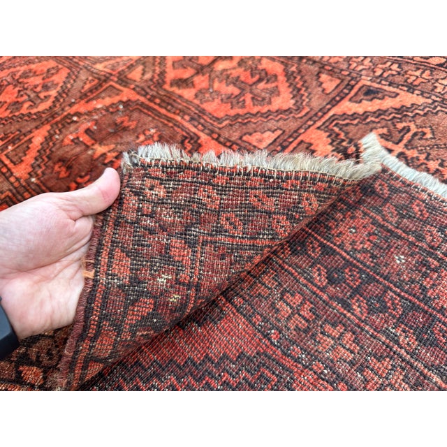 Antique Rust Herati Hand-Knotted Wool Rug - 5'3" X 3'8" For Sale - Image 12 of 12