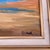 Original oil painting depicting a solitary tree along a quiet shoreline landscape, rendered in expressive brushwork with...