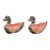 Vintage Hand-Carved Wooden Duck Sculptures—A Pair For Sale
