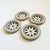 Mid-Century Modern Mid 20th Century Mid Century Modern Mosaic Flower Coasters - Set of 4 For Sale - Image 3 of 10