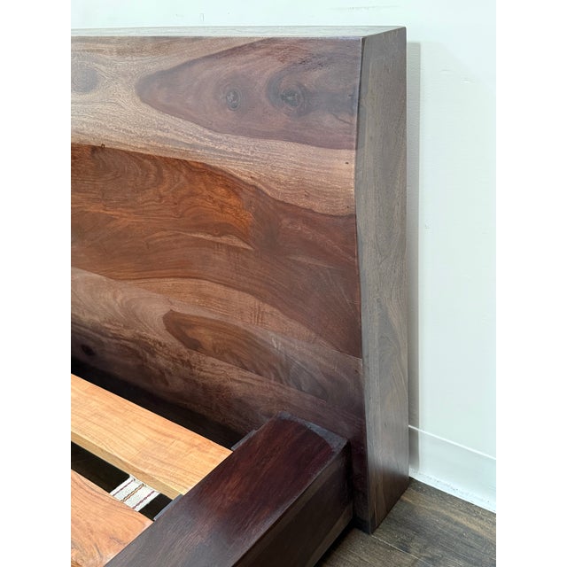 Queen Size Sierra Living Concepts Sierra Nevada Low Platform Bed Frame For Sale In San Francisco - Image 6 of 12