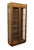 Henredon Henredon Furniture Quarter Sawn White Oak British Revival Campaign Style 36" Lighted Display Curio Cabinet For Sale - Image 4 of 11