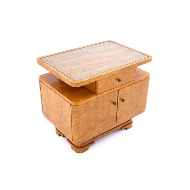 Mid-Century Art Deco Style Side Cabinet, Poland, 1950s For Sale - Image 4 of 13
