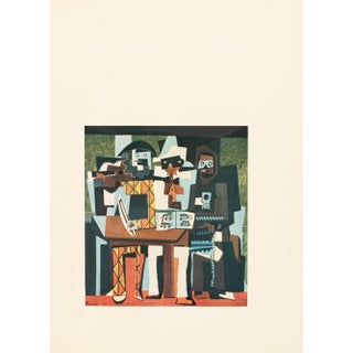 1957 After Pablo Picasso "Three Musicians", Period Full-Color Print For Sale
