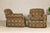 Green Pair of Kravet Plaid Upholstered Club Chairs with Skirted Base for Cozy Seating For Sale - Image 8 of 12