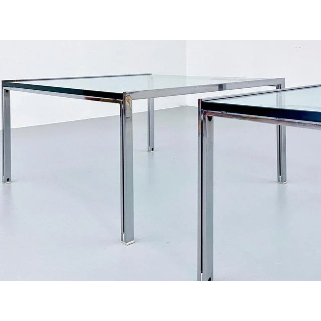 Italian Luar Coffee Table in Glass and Metal by Ross Littel for ICF Padova, 1970s For Sale - Image 11 of 12