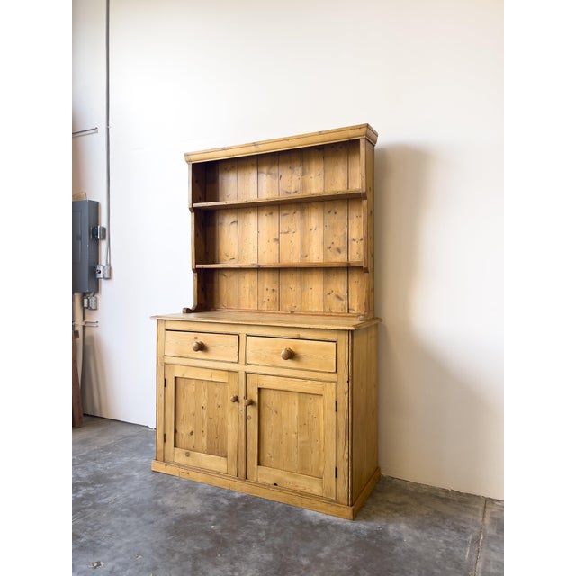 English Antique 19th Century Pine Hutch | Kitchen Dresser For Sale - Image 3 of 8