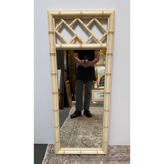 Design Plus Gallery presents a Vintage Faux Bamboo Mirror from Dixie Aloha. This mirror is very structurally sound and...