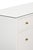 Matthew Izzo Home Carnegie Textured White Linen Seven Drawer Chest With Brass Knobs For Sale In New York - Image 6 of 8
