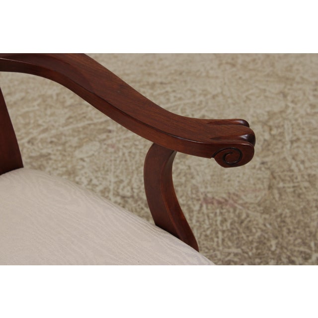 Wood Set of 10 Knob Creek Cherry Chippendale Dining Chairs For Sale - Image 7 of 18