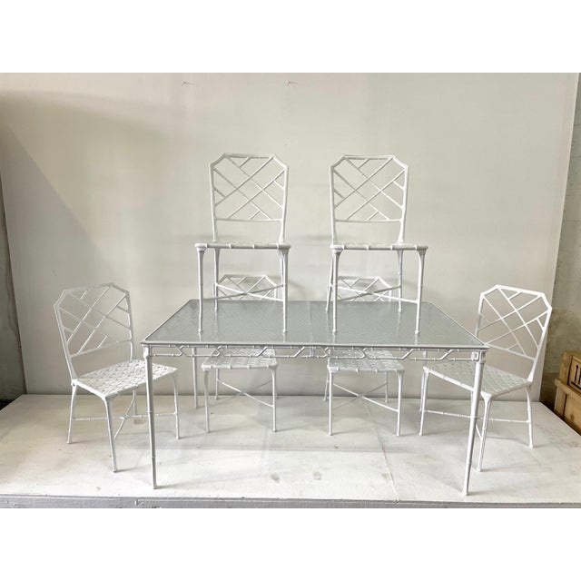 Brown Jordan Garden Dining Set by Hall Bradley "Calcutta" - Set of 7 For Sale - Image 11 of 18