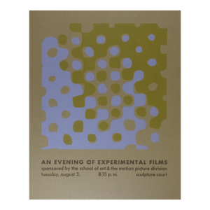 Mid 20th Century Op Art Serigraph Film Fesival Poster